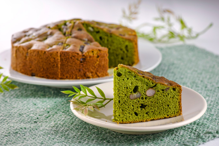 自然薯とむかごの抹茶ケーキ